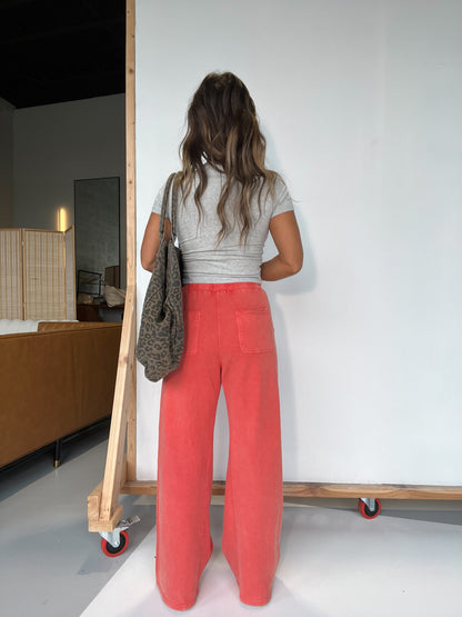 Bloome Wide Leg Pants Fusion Coral