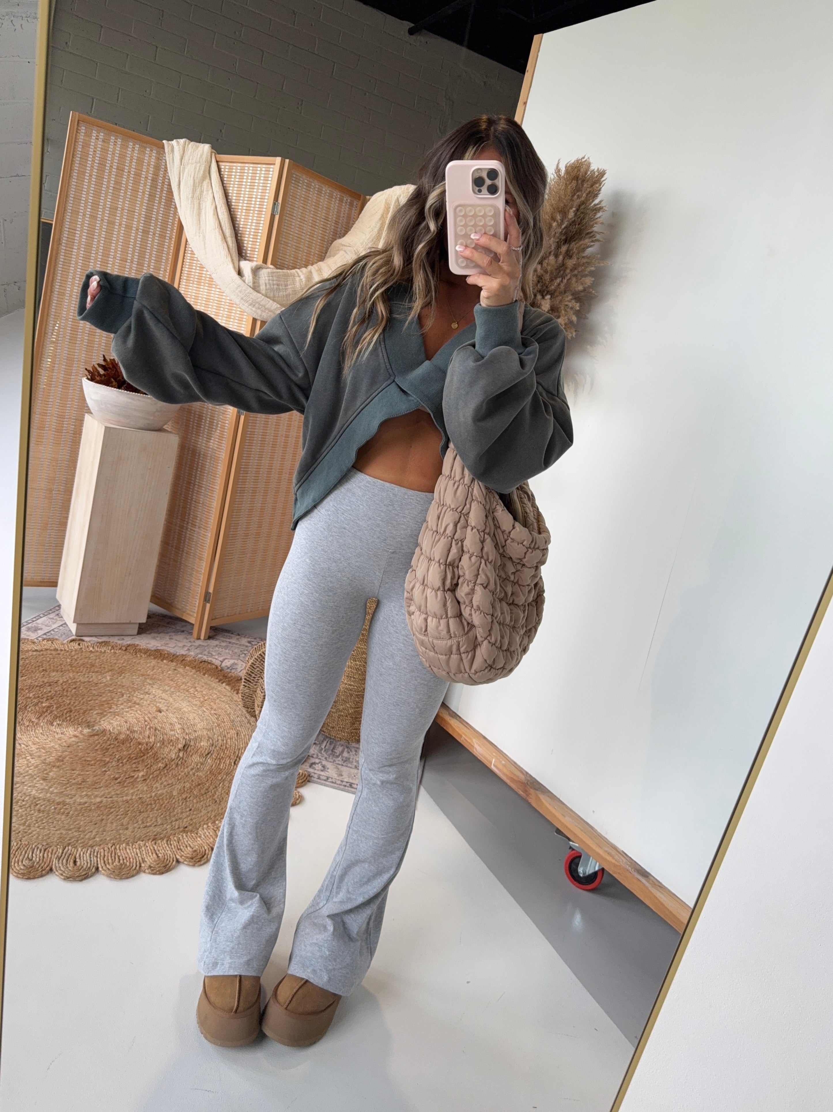 Sunday Lounge Flares Heather Grey