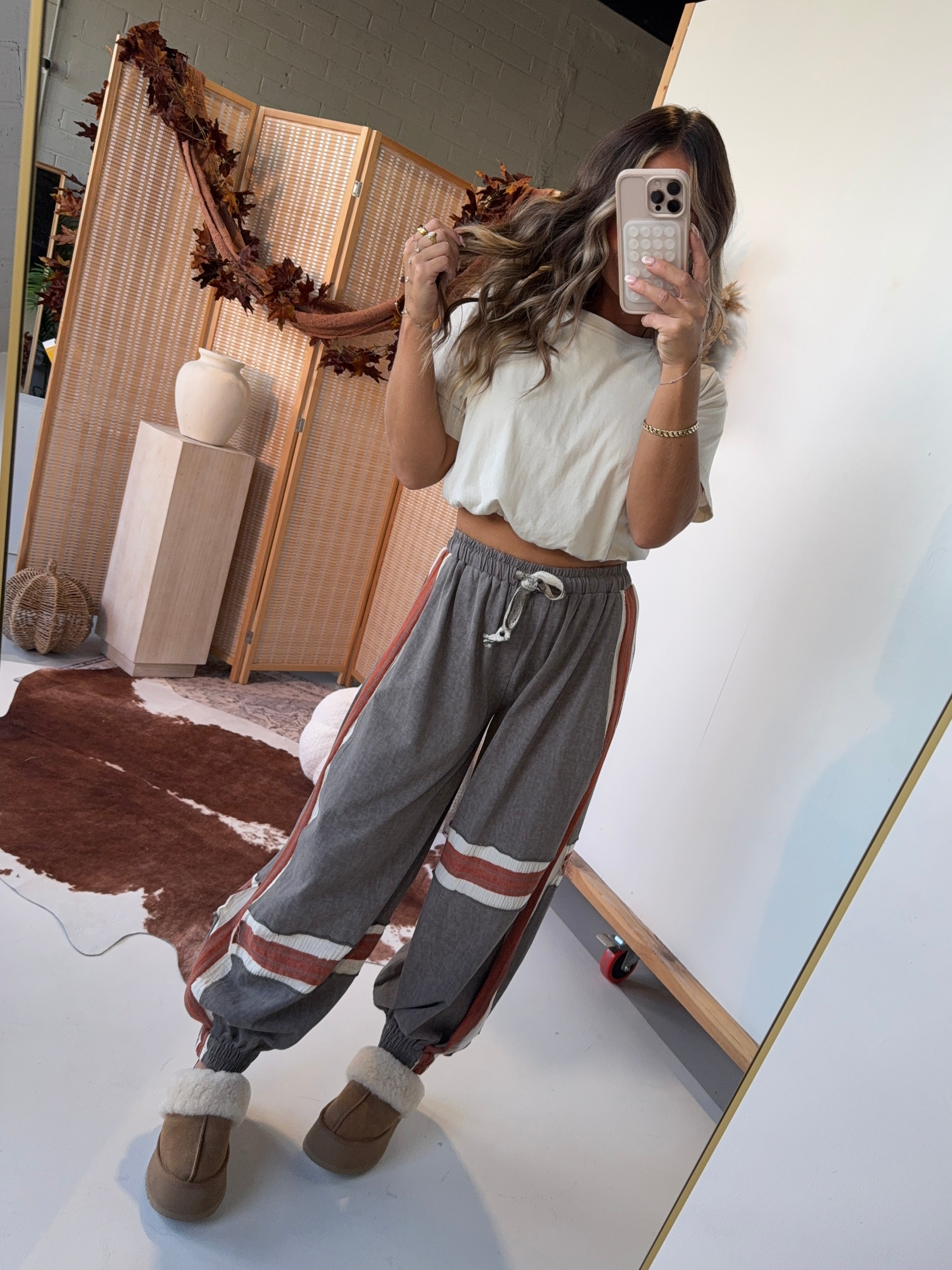 Toffee Haze Jogger Sweatpants Charcoal