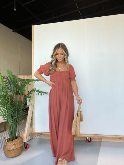 Made For This Jumpsuit Marsala