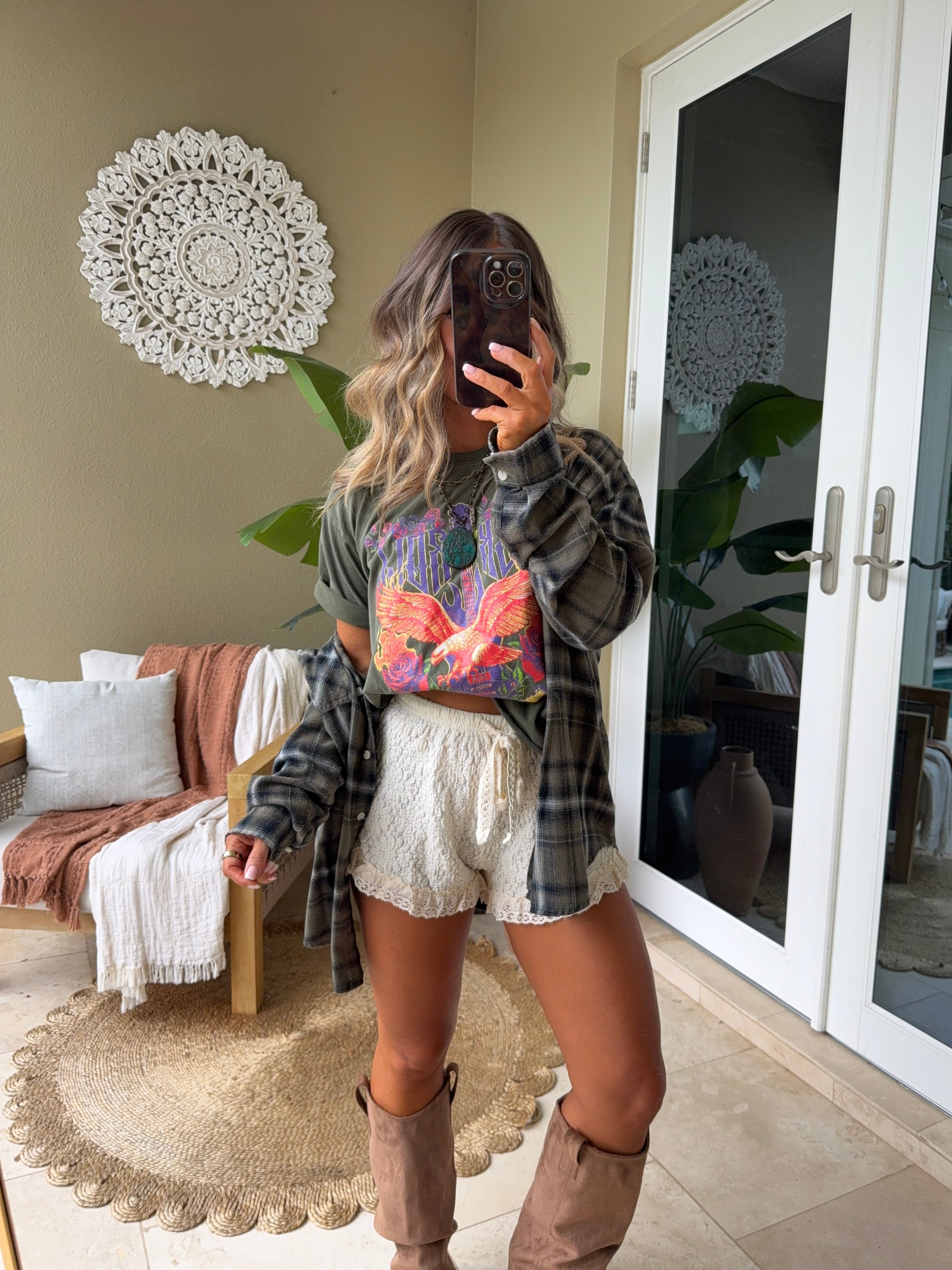 Stevie Rock N Roll Graphic Tee Olive