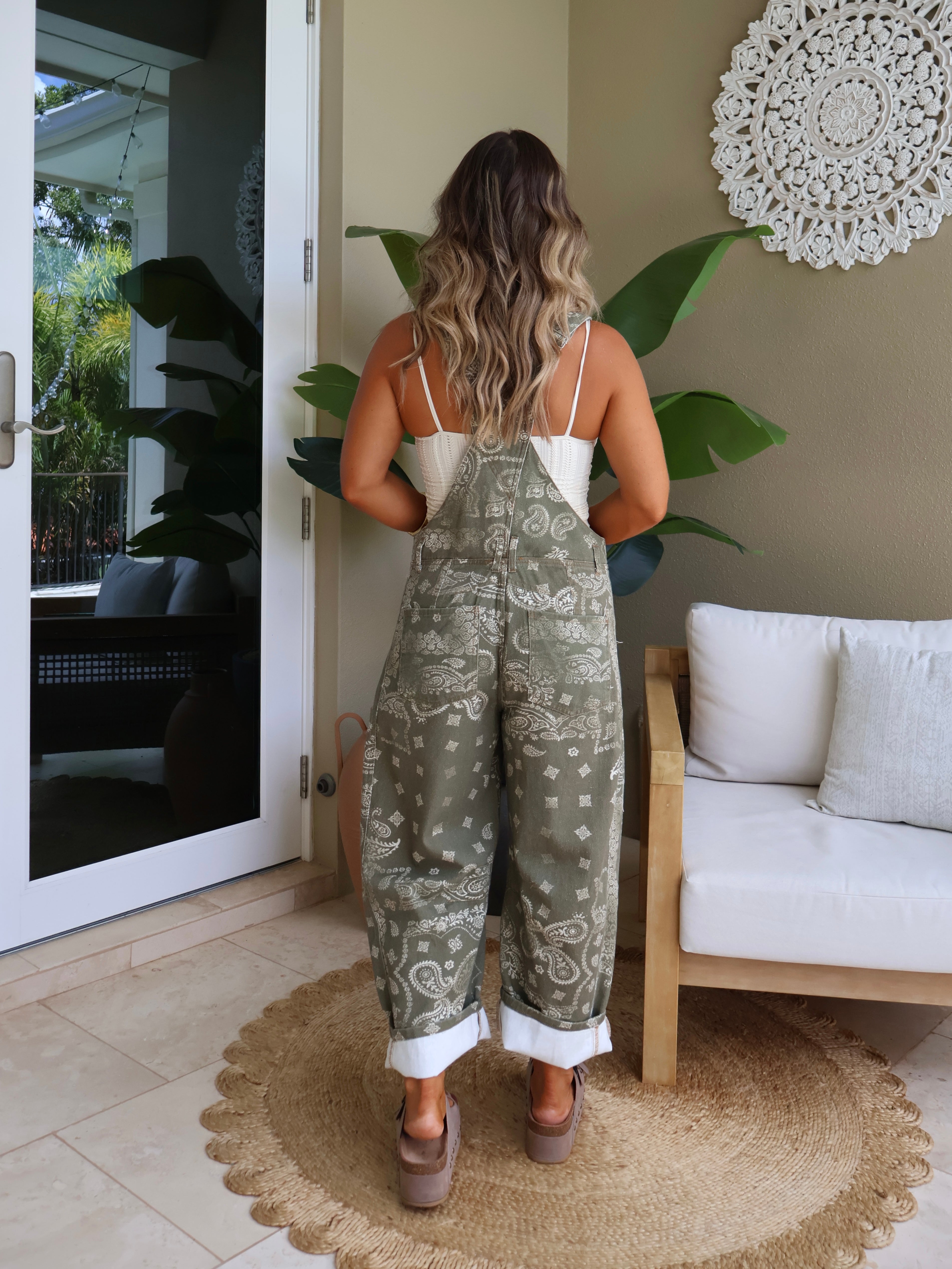 Moss Moonlight Barrel Overalls Army