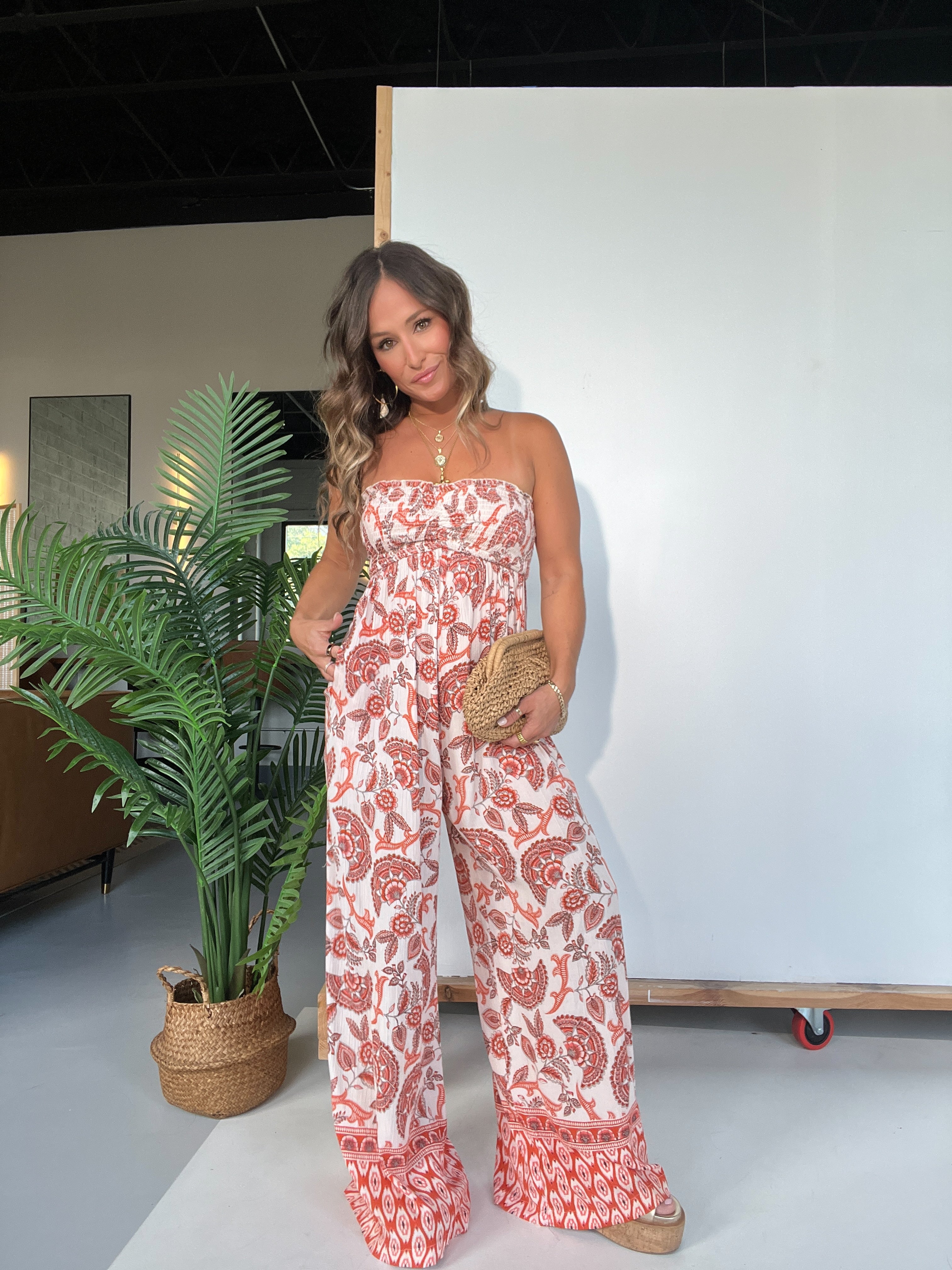 Sequoia Paisley Boho Jumpsuit Multi