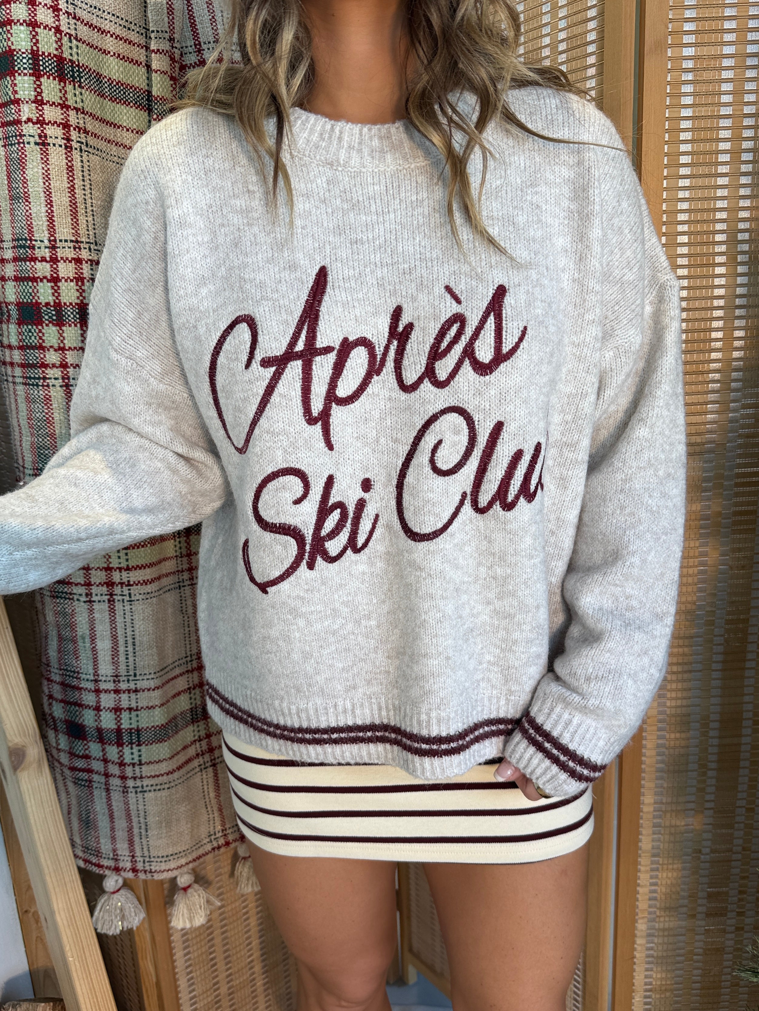 Apres Ski Club Knit Sweater Oatmilk