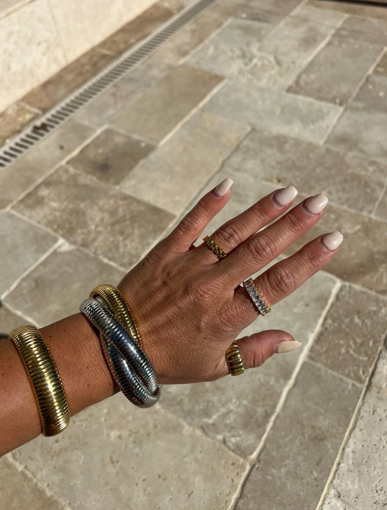Cameron Watch Band 14K Gold Ring