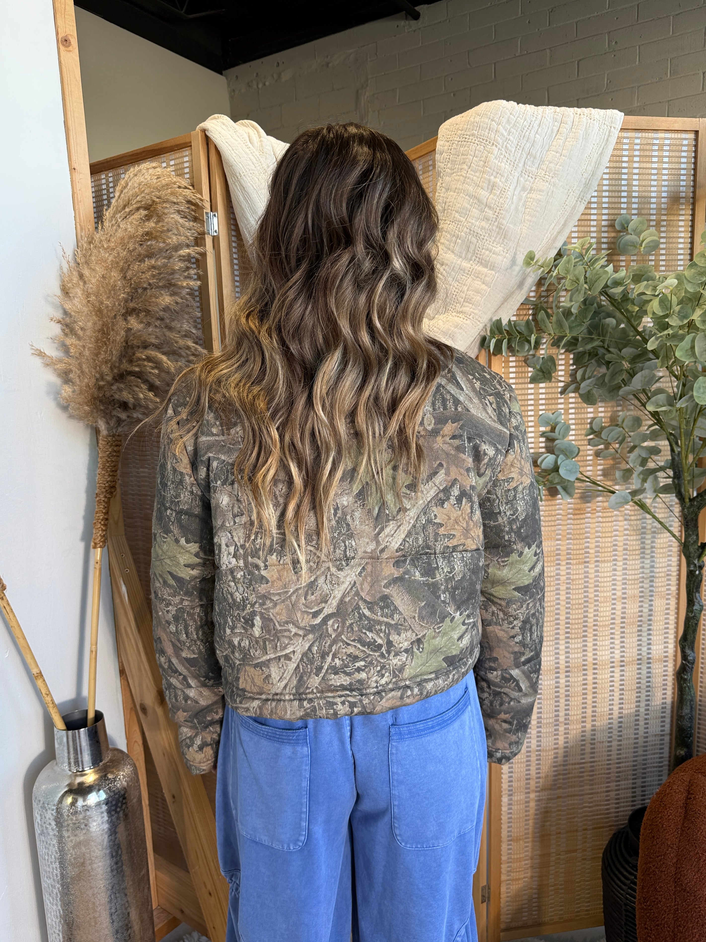 Moss & Stone Puffer Jacket Camo