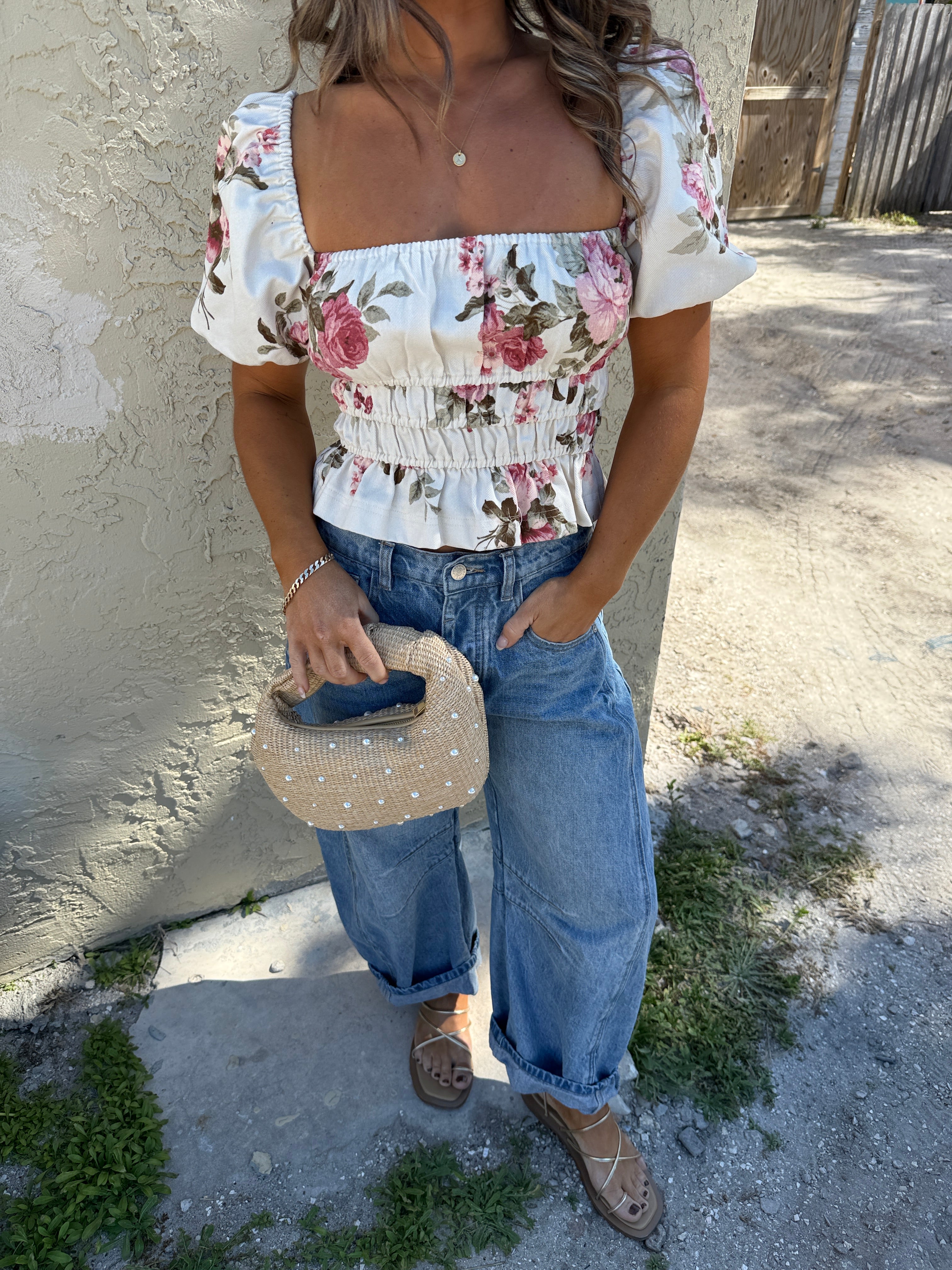 Meadow Muse Top Natural Pink