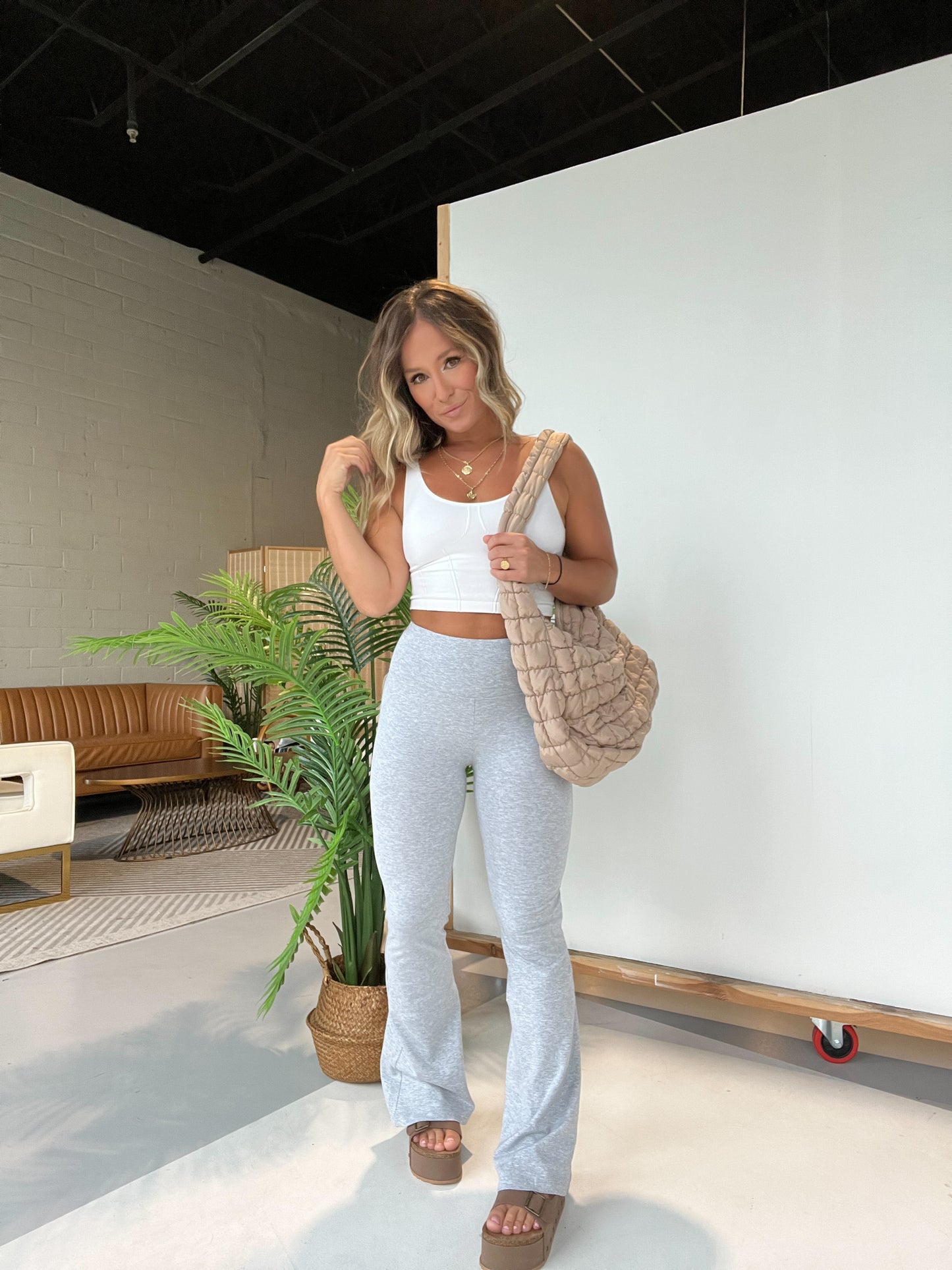 Brielle Lounge Flares Grey