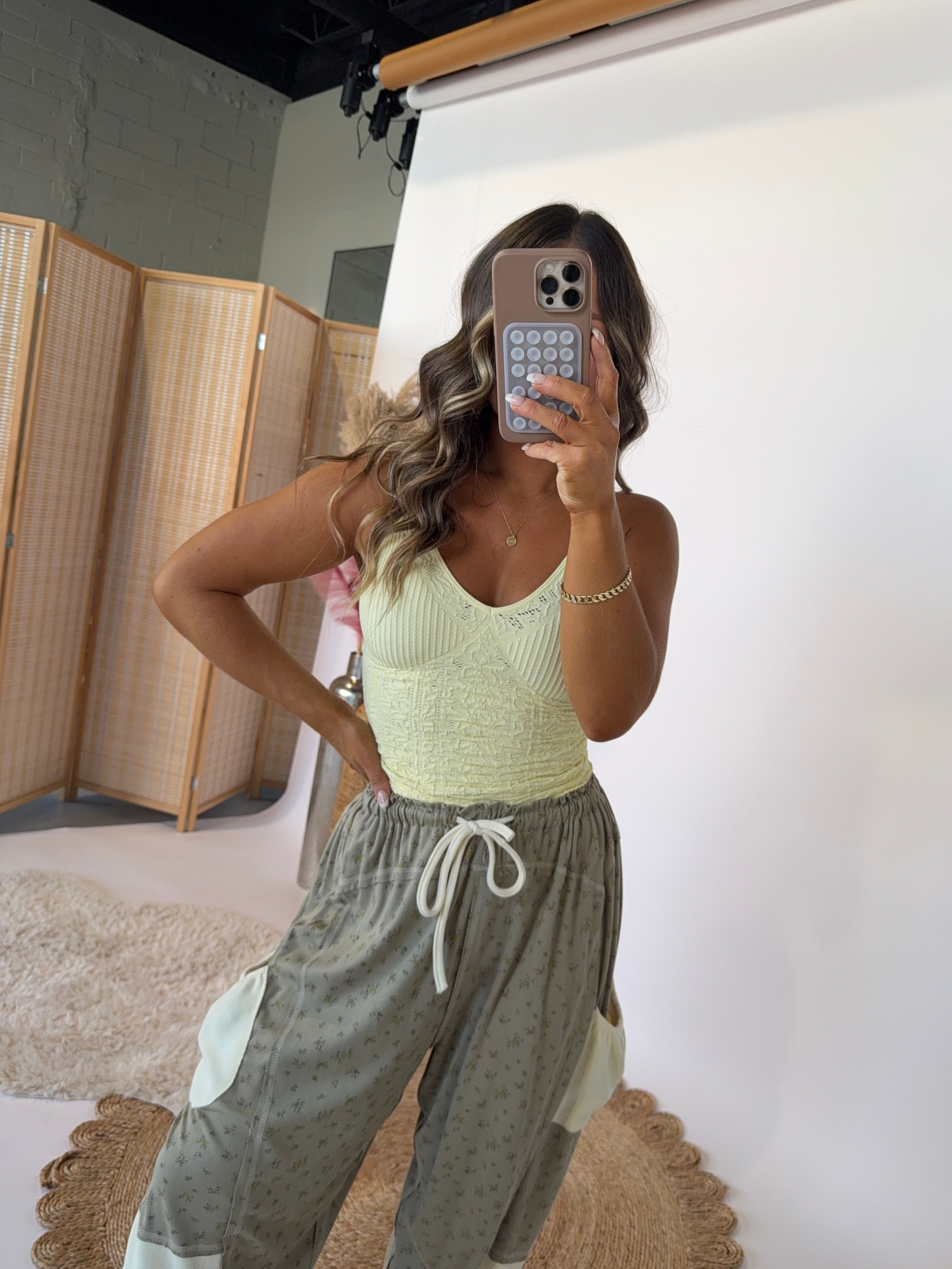 Willow Textured Tank Banana