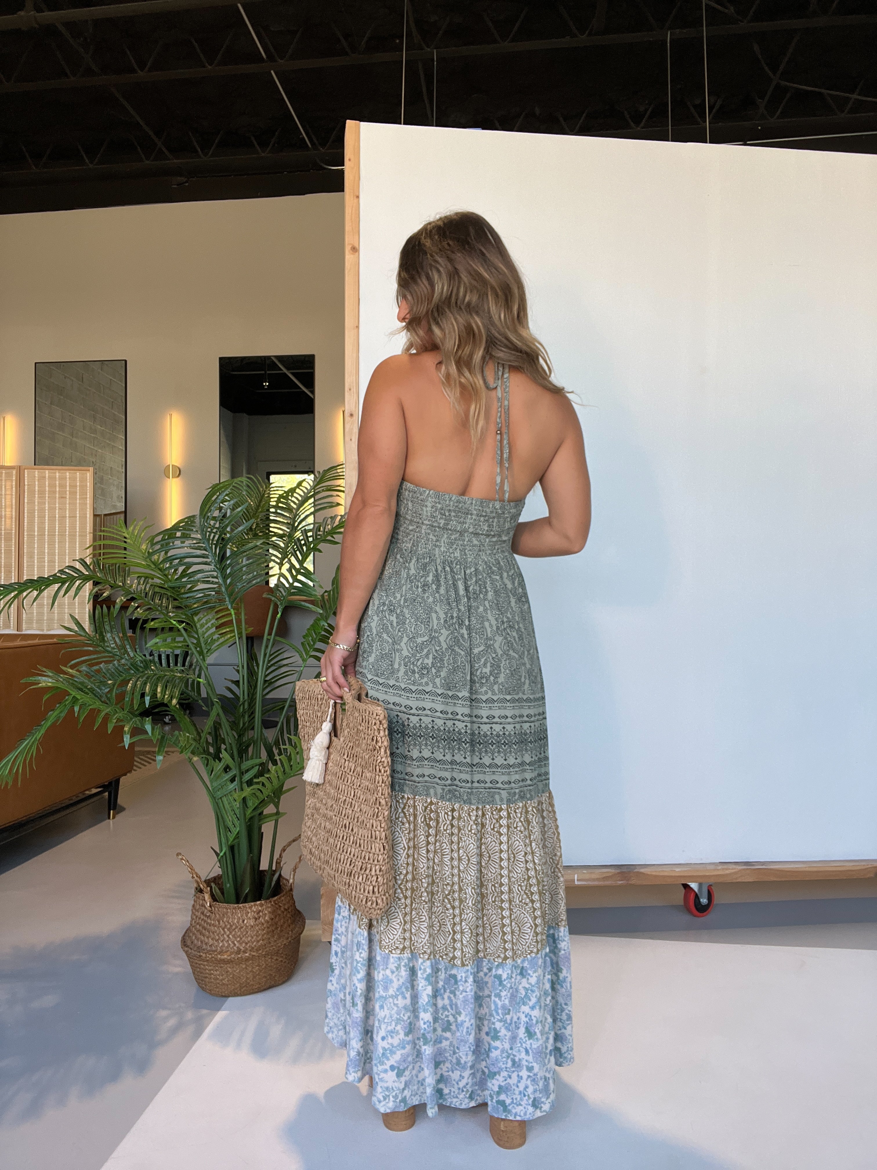 Dawn Before Daylight Tiered Maxi Dress Jade
