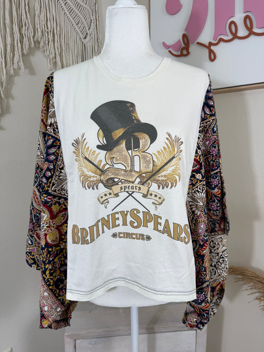Britney Spears Mix & Match Tee Cream Floral