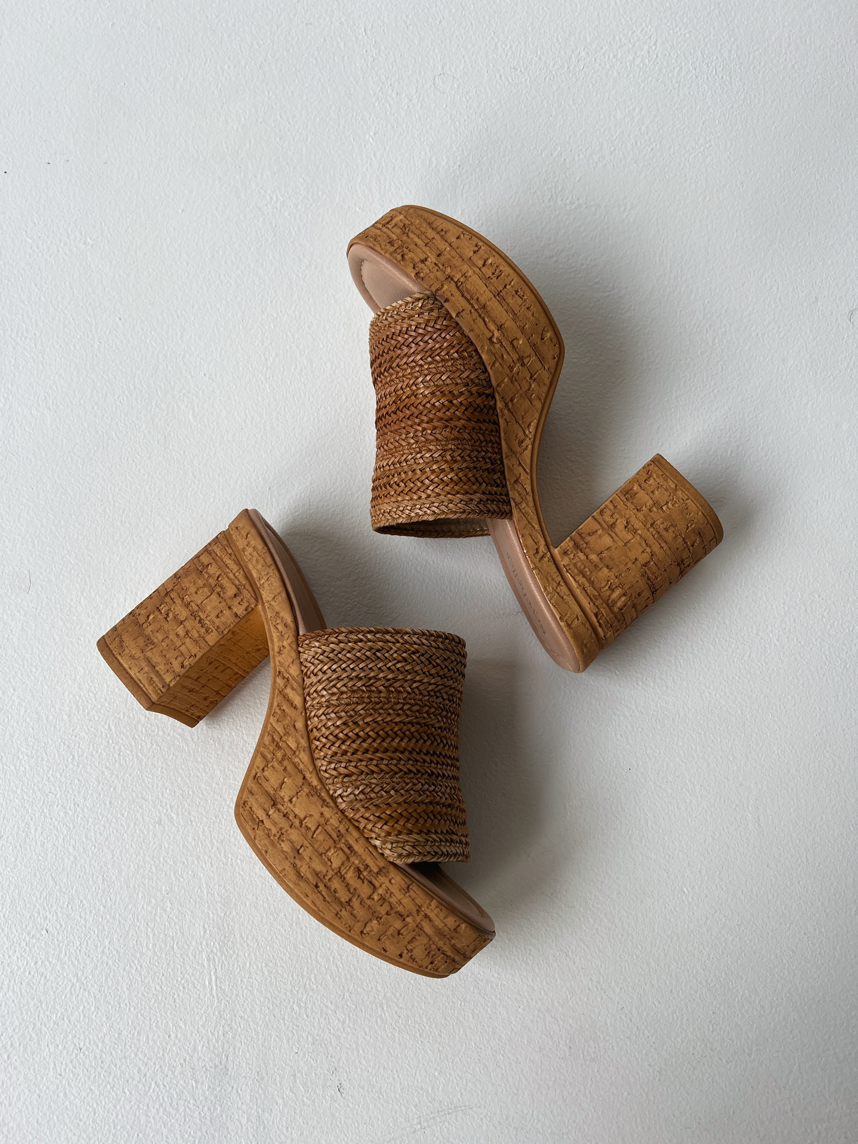 Applause Cork Raffia Wedges