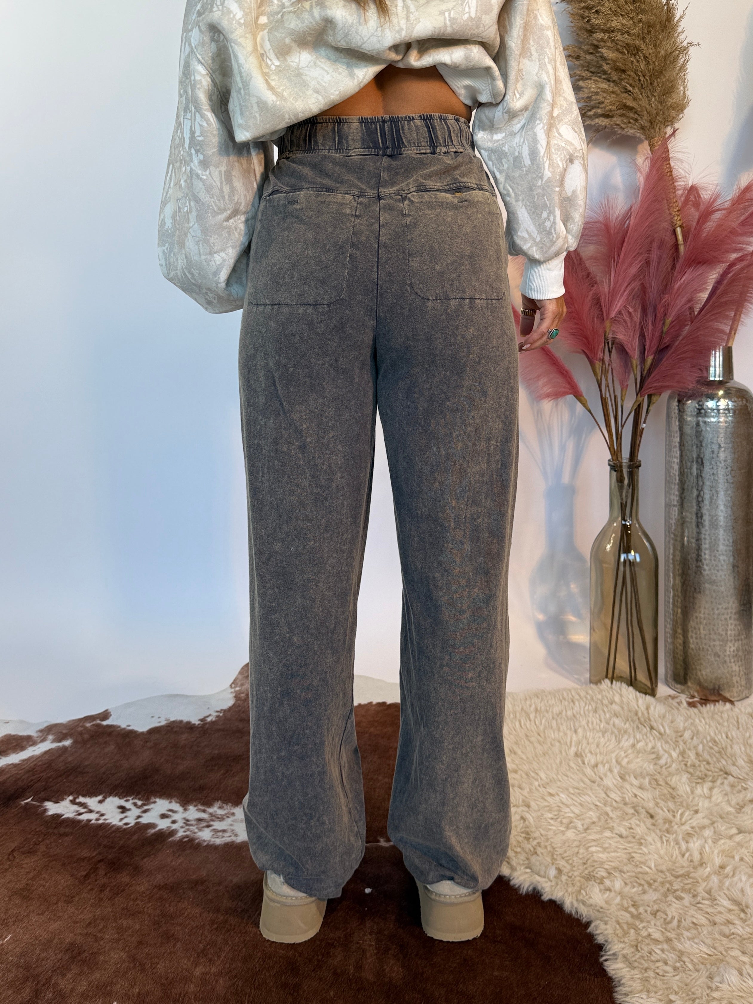 Pretty Please Washed Lounge Pants Ash