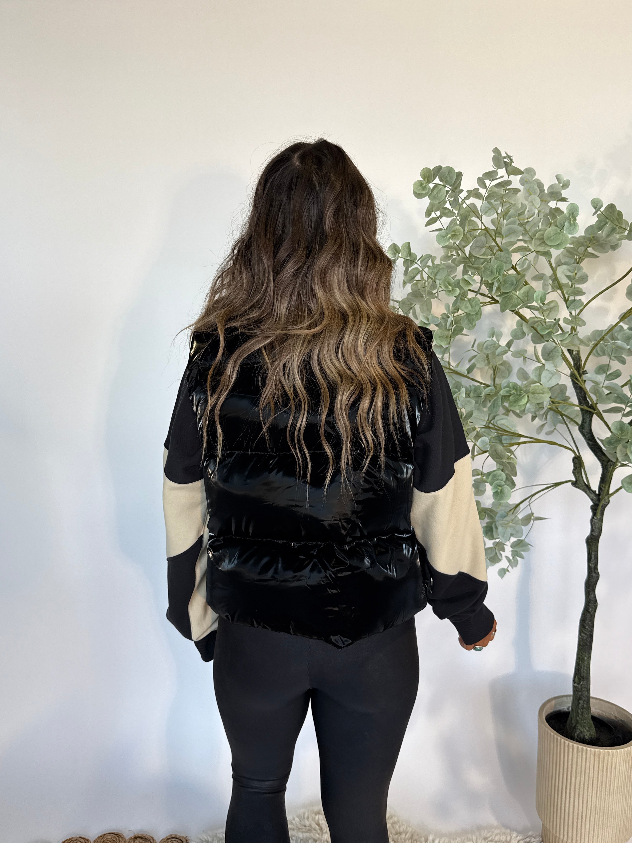 Cleo Puffer Vest Black