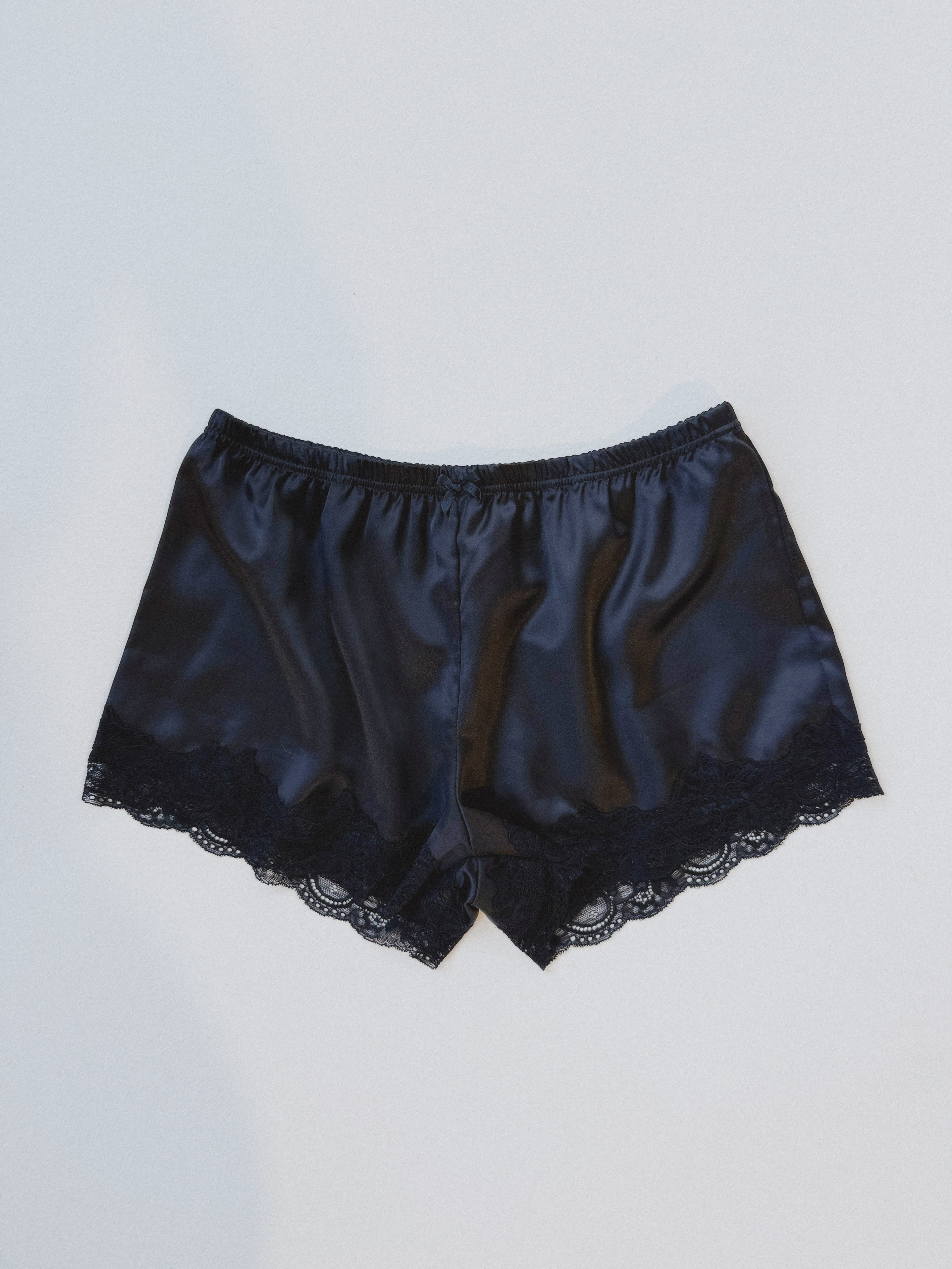 Champagne Toasts Mini Shorts Black