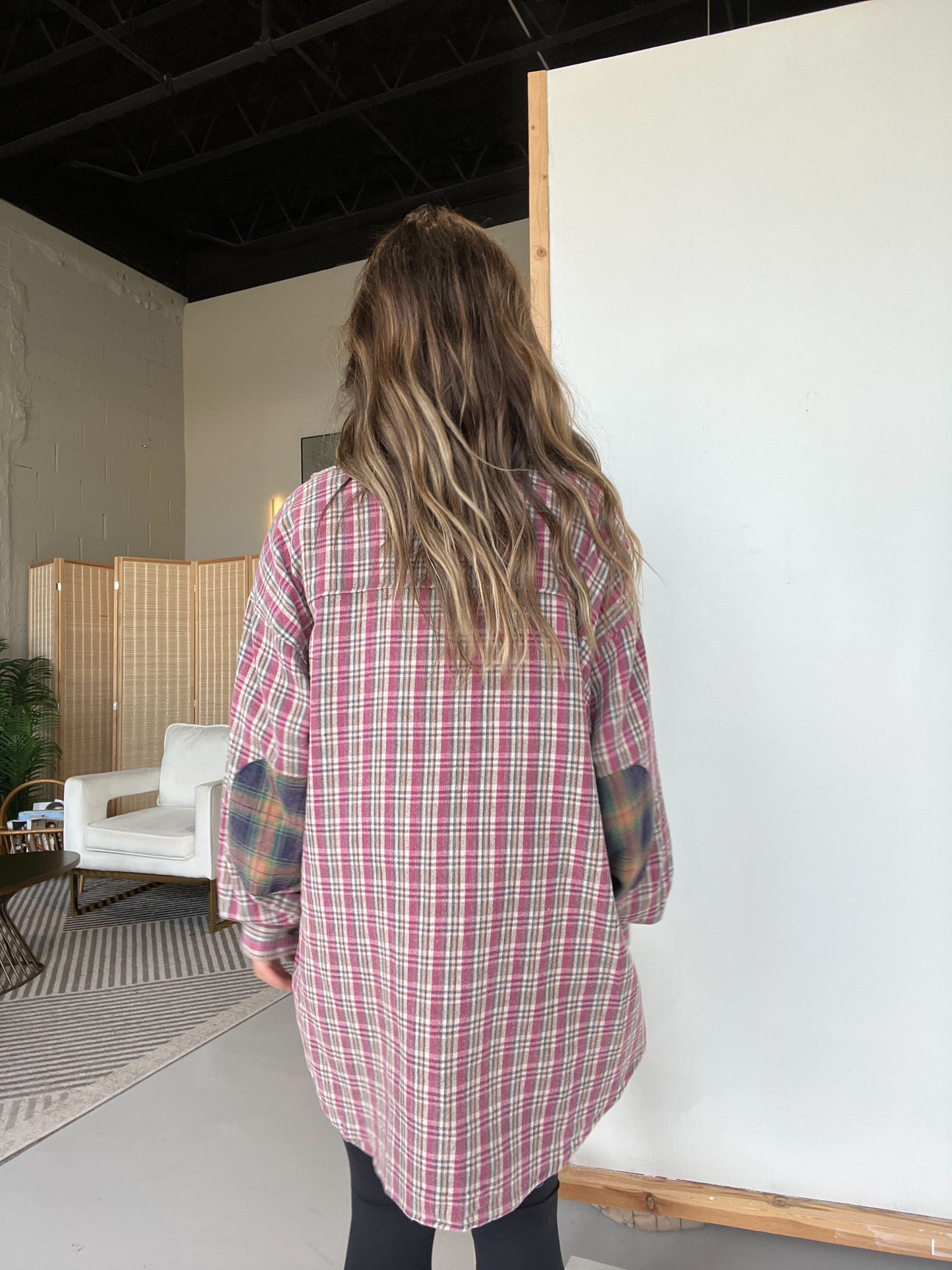 Through the Fields Flannel Pink Multi