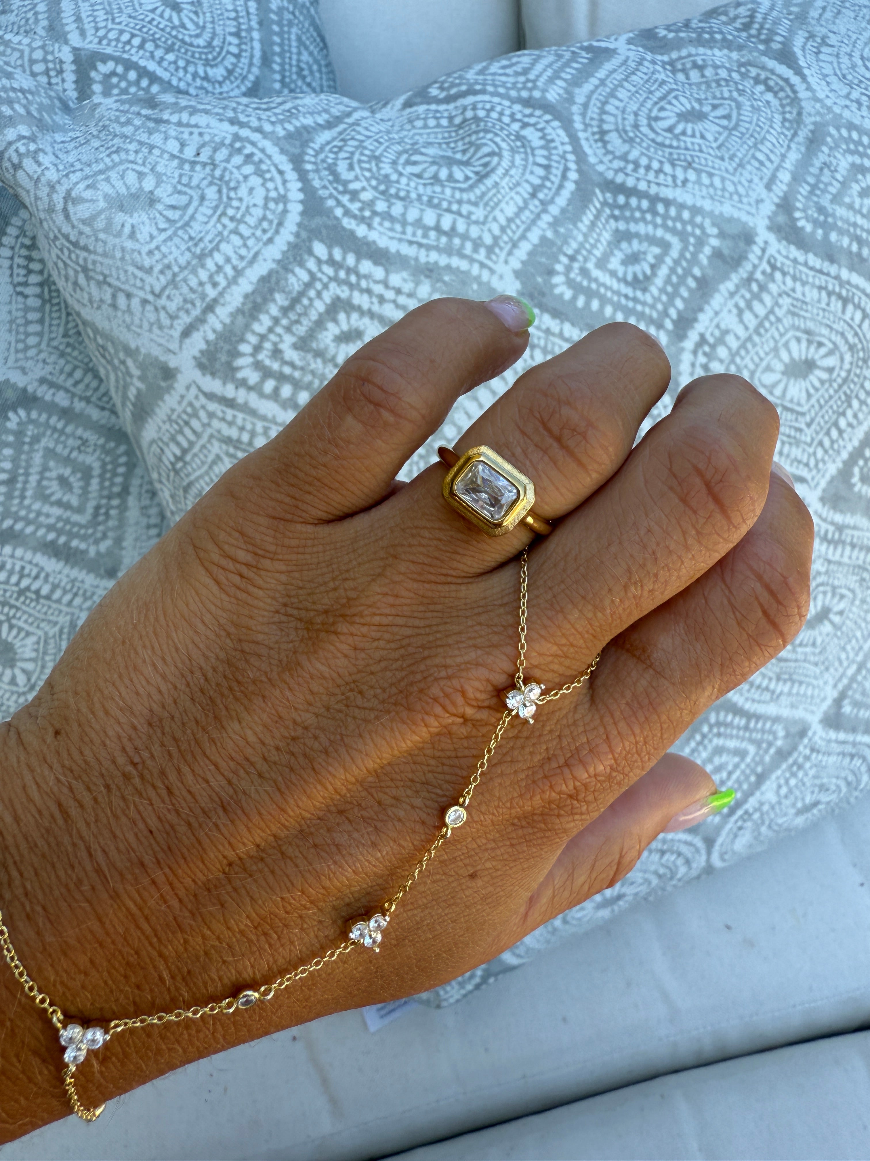 Amara Gem Ring Gold