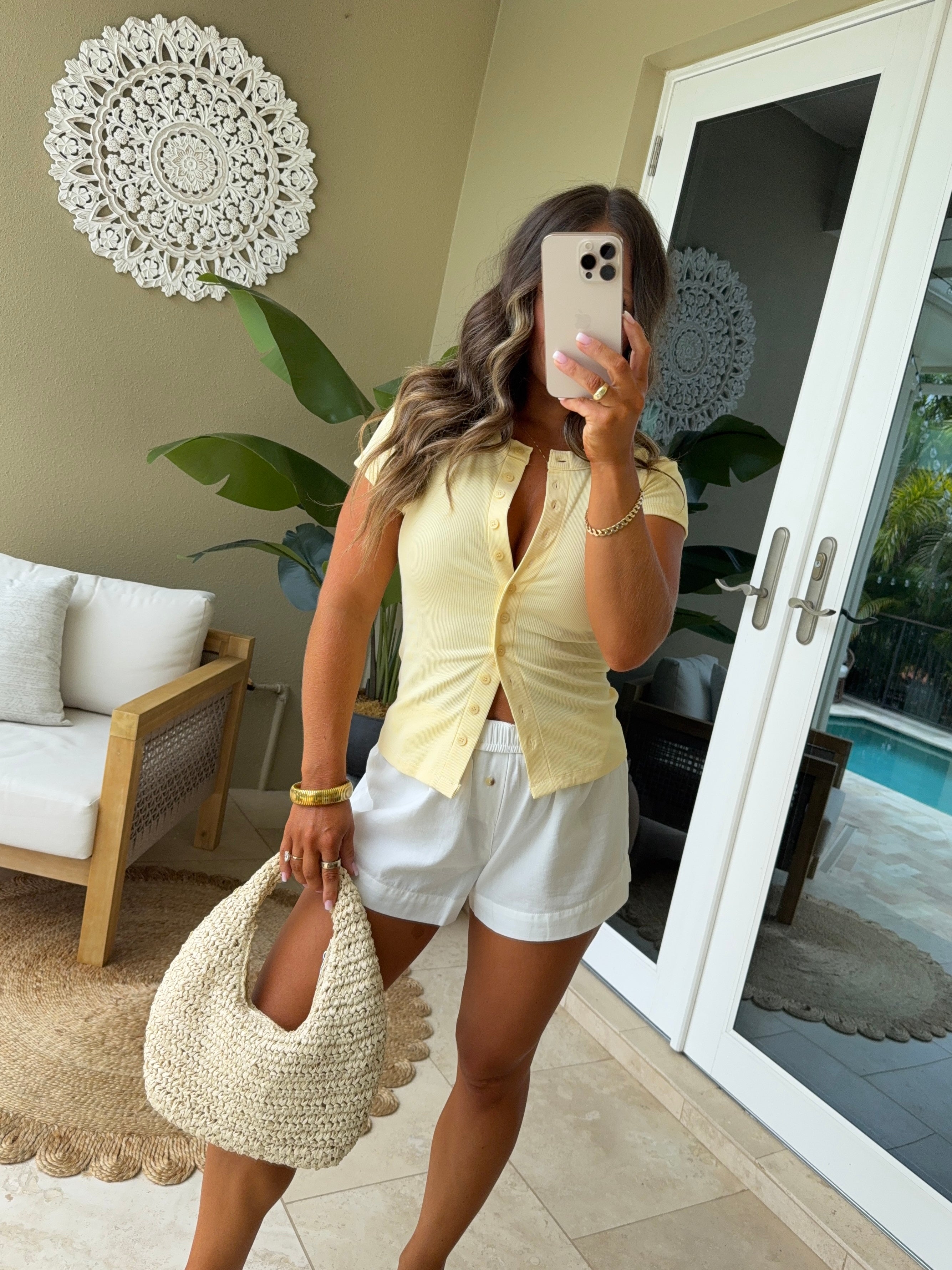 Lanie Button Up Top Butter