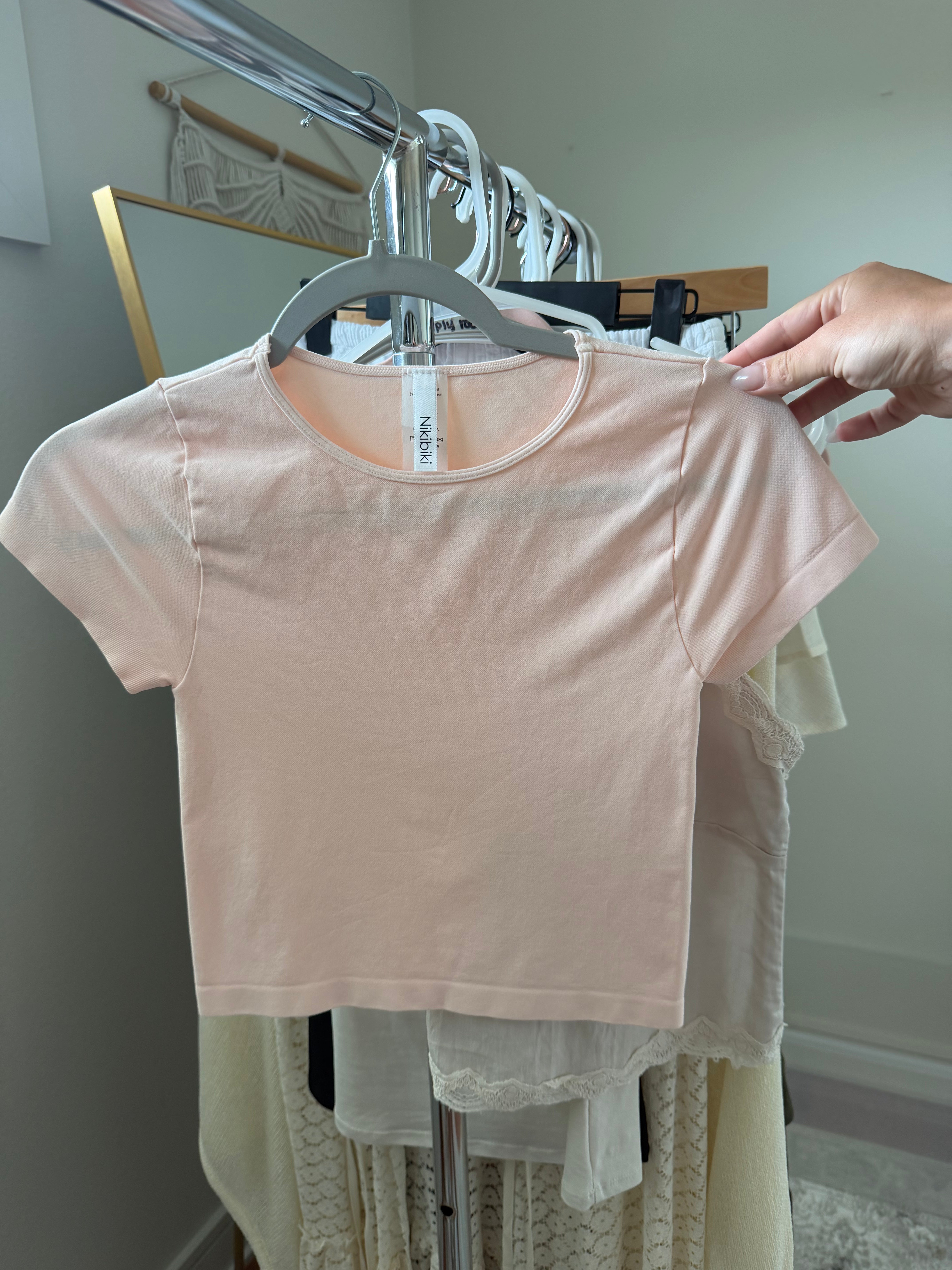Nora Baby Tee Butter Peachy Pink
