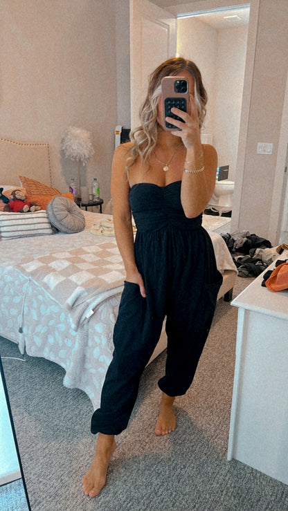 Long Story Short Jumpsuit Black