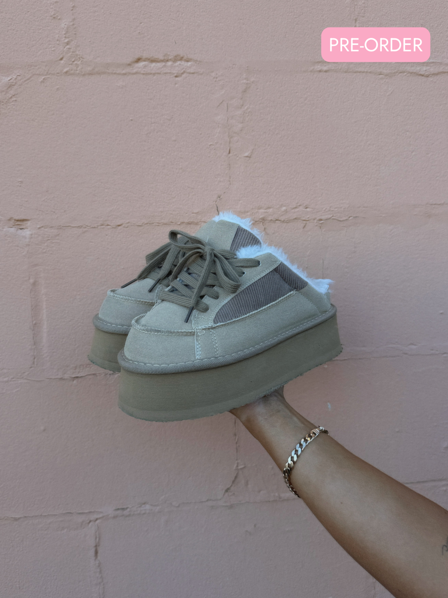 Tareeze Platform Slides Sand (Pre-Order)