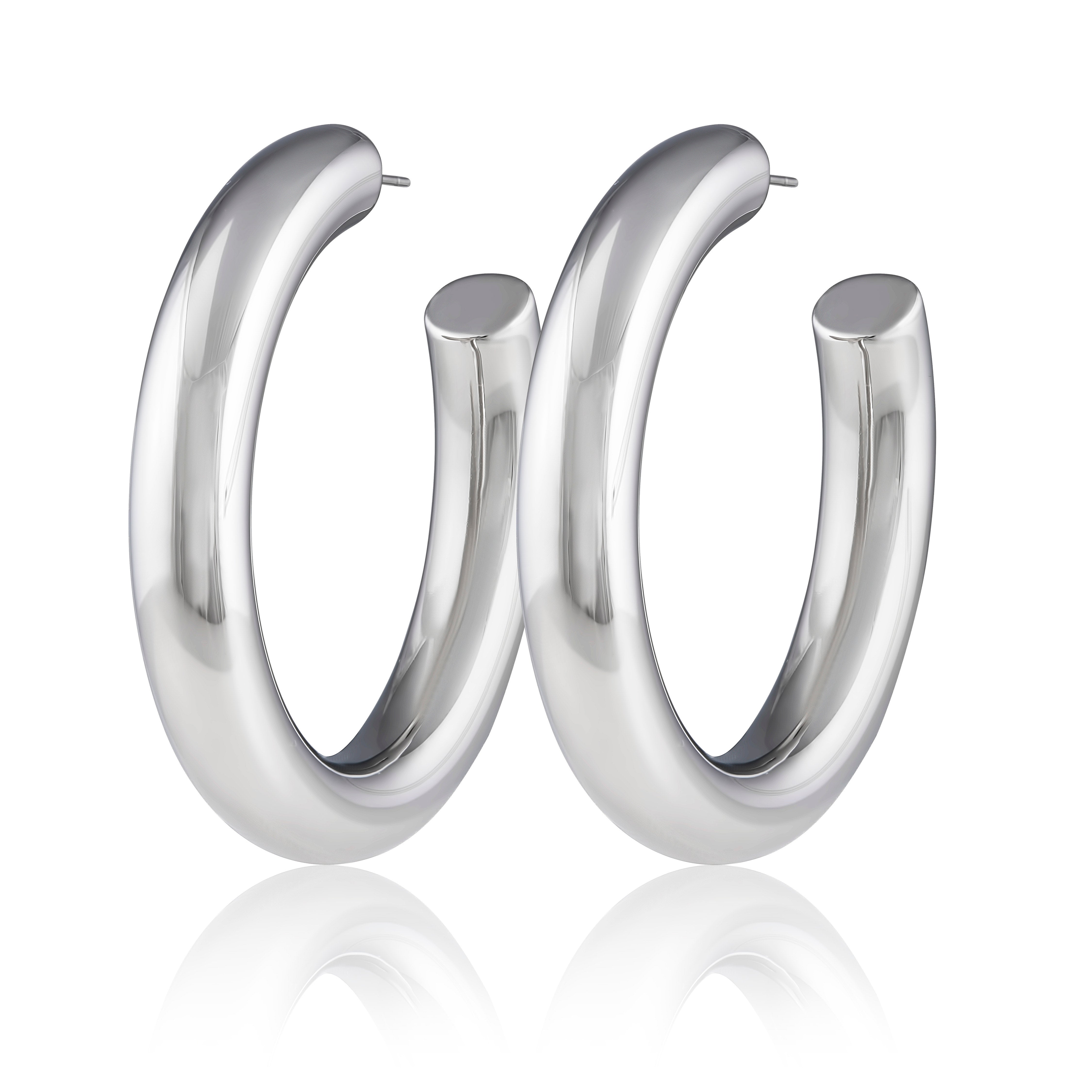 Todays Tubular Hoops Silver