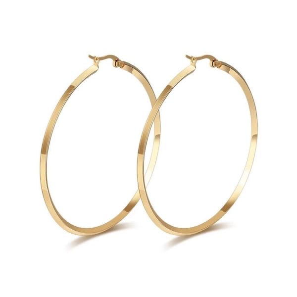 Zoey 18K Gold Hoop Earrings