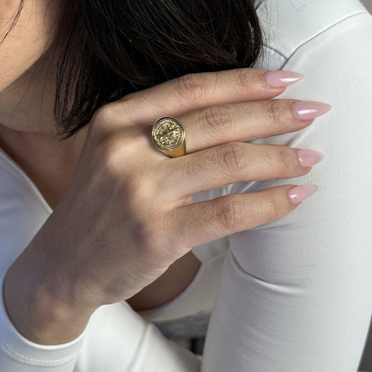 Saint Benedict 18K Gold Ring