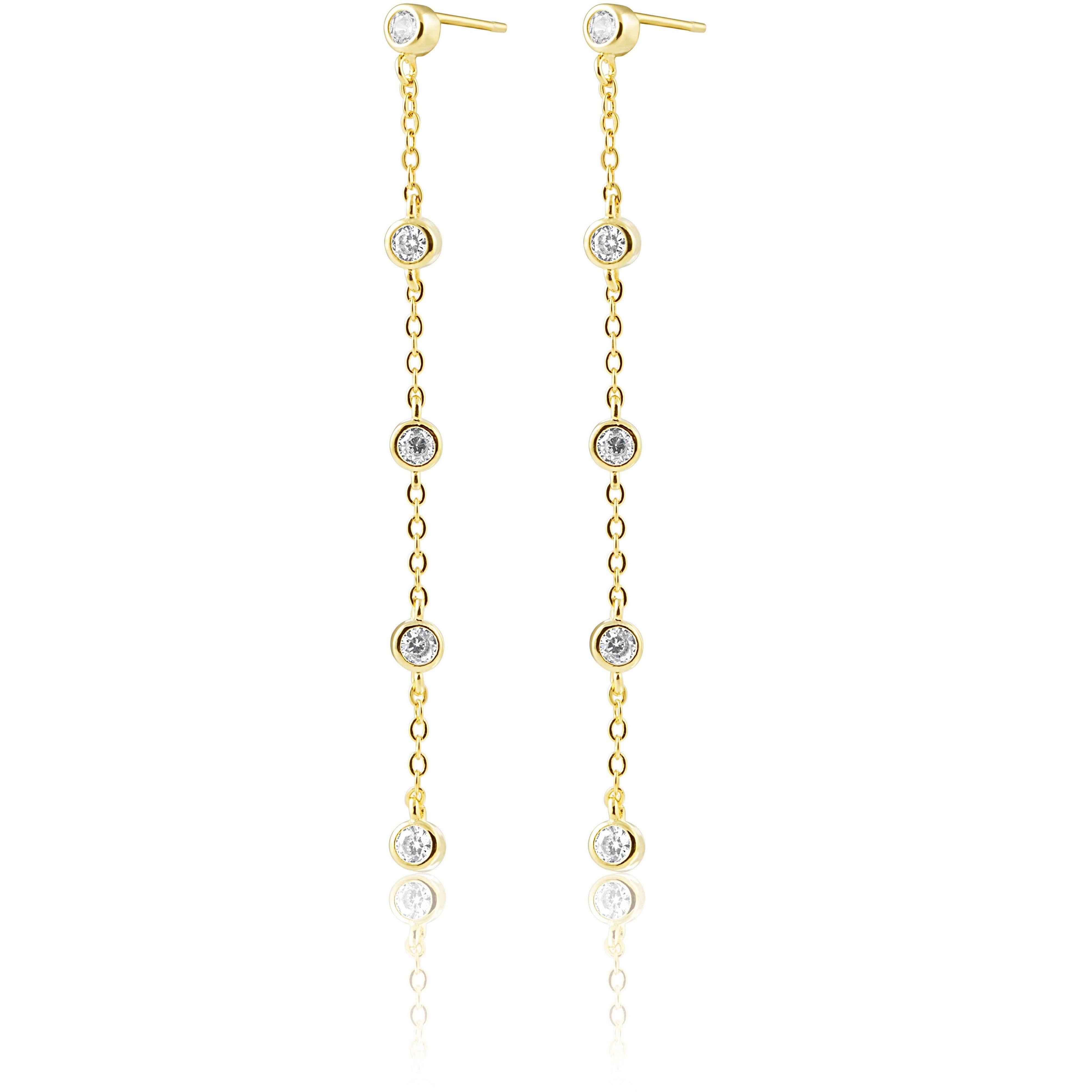 Capri Drop Earrings Gold