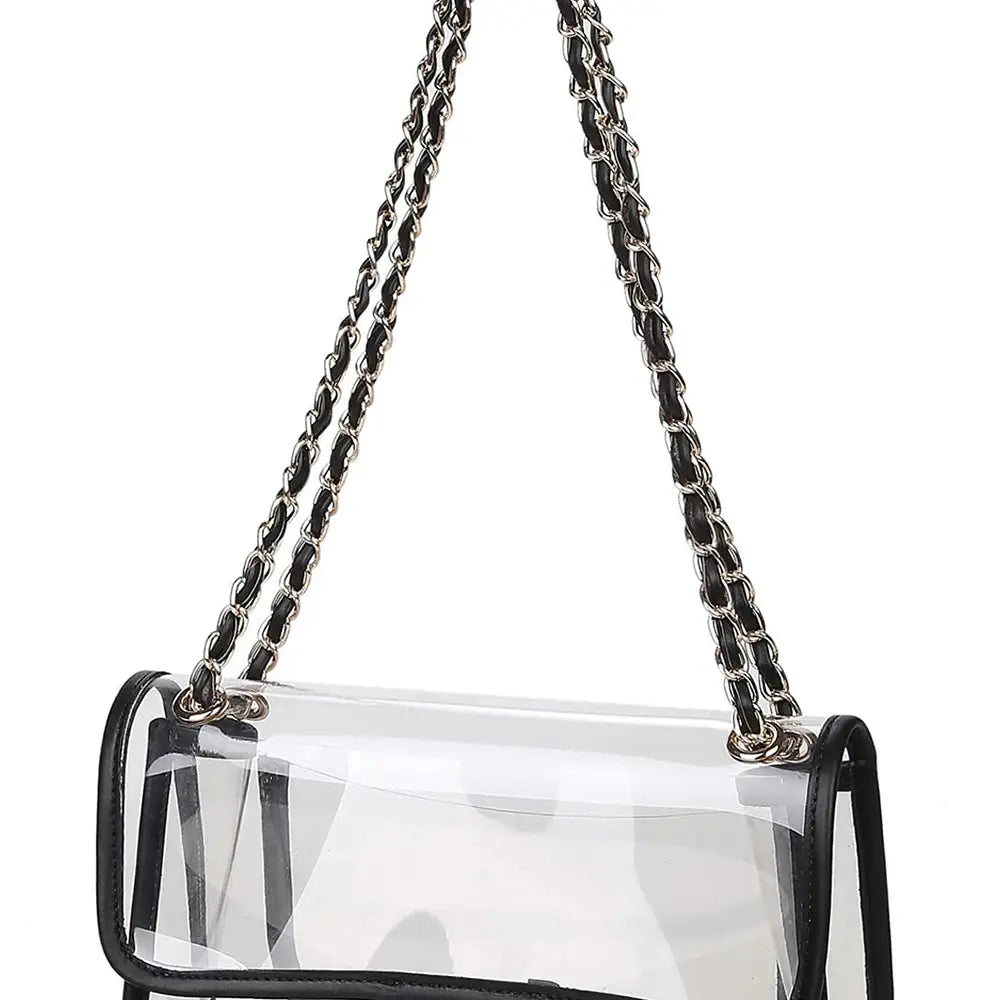 Stadium Chic Clear Shoulder Bag