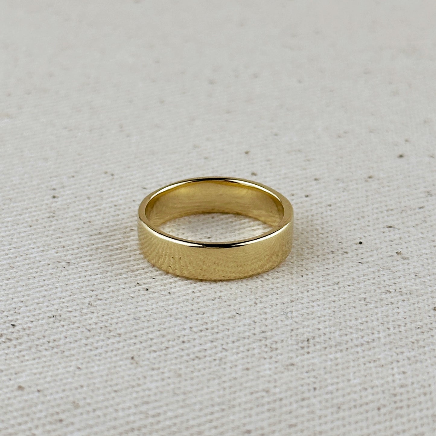 Flat Band 18K Gold Ring