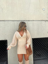 Load image into Gallery viewer, SWEATER WEATHER KNIT DRESS TAUPE
