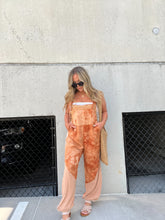 Load image into Gallery viewer, SO YESTERDAY TIE DYE JUMPSUIT BURNT ORANGE
