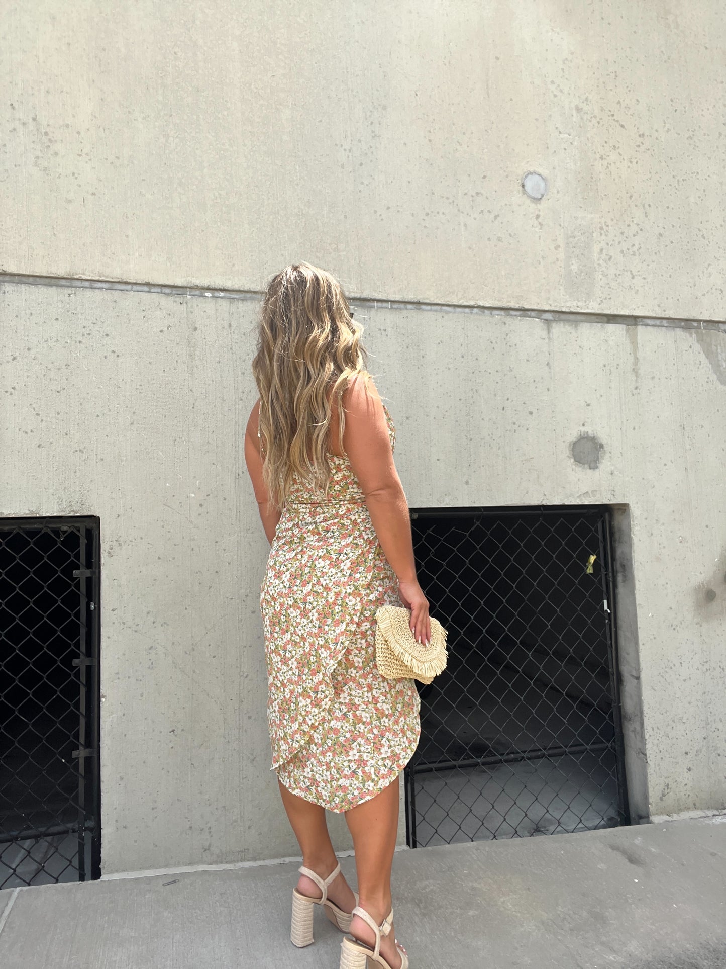 PLUS ONE FLORAL MIDI DRESS