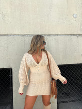 Load image into Gallery viewer, SWEATER WEATHER KNIT DRESS TAUPE

