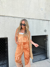 Load image into Gallery viewer, SO YESTERDAY TIE DYE JUMPSUIT BURNT ORANGE
