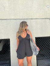 Load image into Gallery viewer, CHANGING THE GAME ROMPER CHARCOAL

