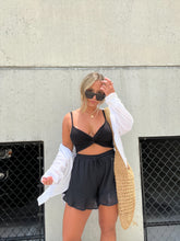 Load image into Gallery viewer, BEACH MUSE FLOWY SHORTS BLACK
