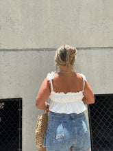 Load image into Gallery viewer, TAKE ME AWAY RUFFLE MINI TOP

