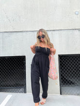 Load image into Gallery viewer, LONG STORY SHORT JUMPSUIT BLACK
