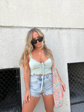 Load image into Gallery viewer, ROXI RUFFLE TOP DUSTY MINT
