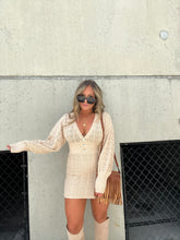 Load image into Gallery viewer, SWEATER WEATHER KNIT DRESS TAUPE
