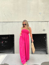 Load image into Gallery viewer, NOT GONNA HAPPEN FUCHSIA JUMPSUIT
