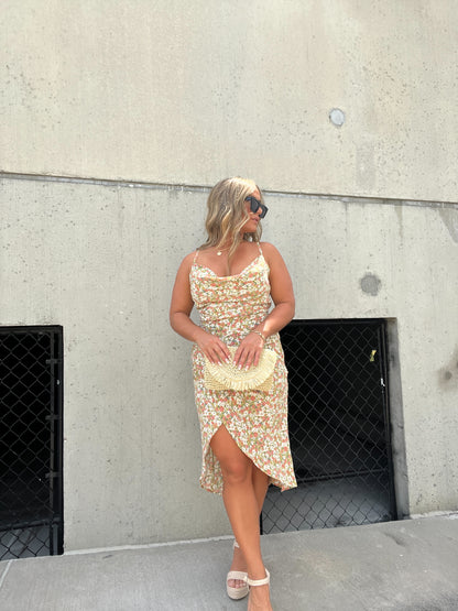 PLUS ONE FLORAL MIDI DRESS