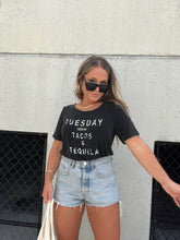 Load image into Gallery viewer, TACO TUESDAY TEE WASHED BLACK

