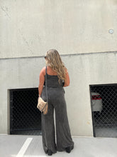 Load image into Gallery viewer, KYLIE FRINGED JUMPSUIT WASHED BLACK
