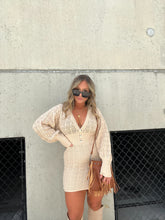 Load image into Gallery viewer, SWEATER WEATHER KNIT DRESS TAUPE
