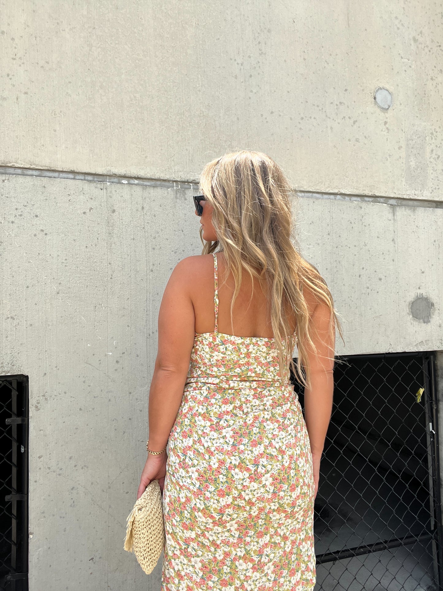 PLUS ONE FLORAL MIDI DRESS