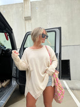 Load image into Gallery viewer, EASY CHOICE OATMEAL SUMMER SWEATER
