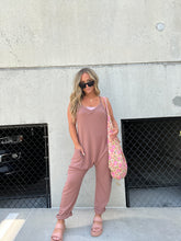 Load image into Gallery viewer, MOCHA RELAXED FIT JUMPSUIT
